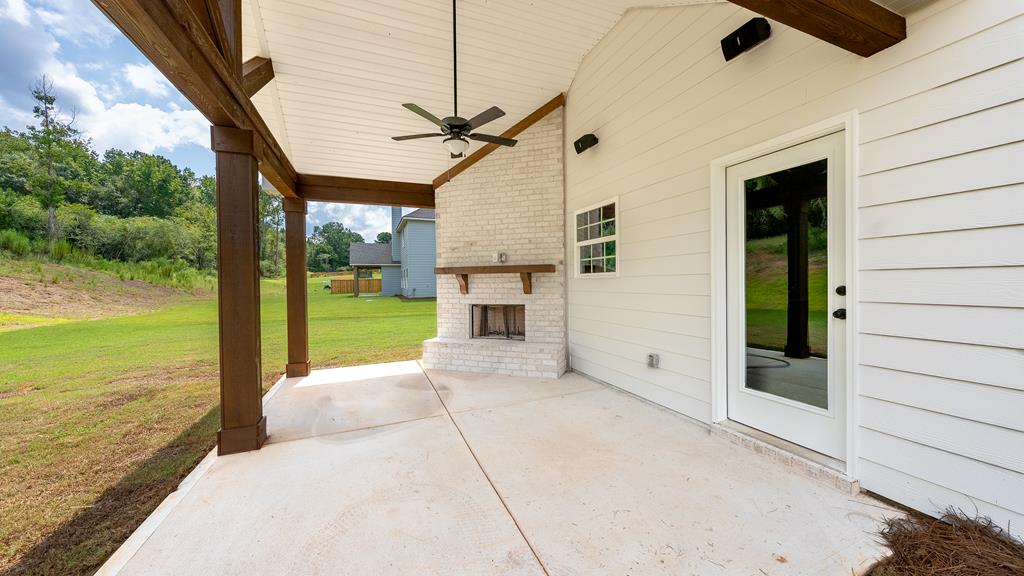 575 Bohannon Road Grantville, GA 30220 - Photo 33 of 33 a view of a terrace with a ocean from a ceiling fan