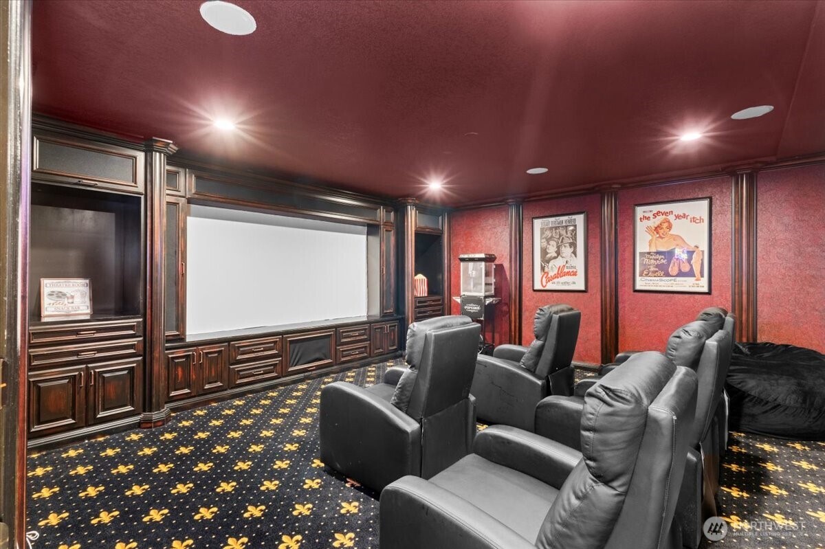 1931 Northwest 7th Avenue Camas, WA 98607 - Photo 16 of 40 a media room with lots of chairs and a projector