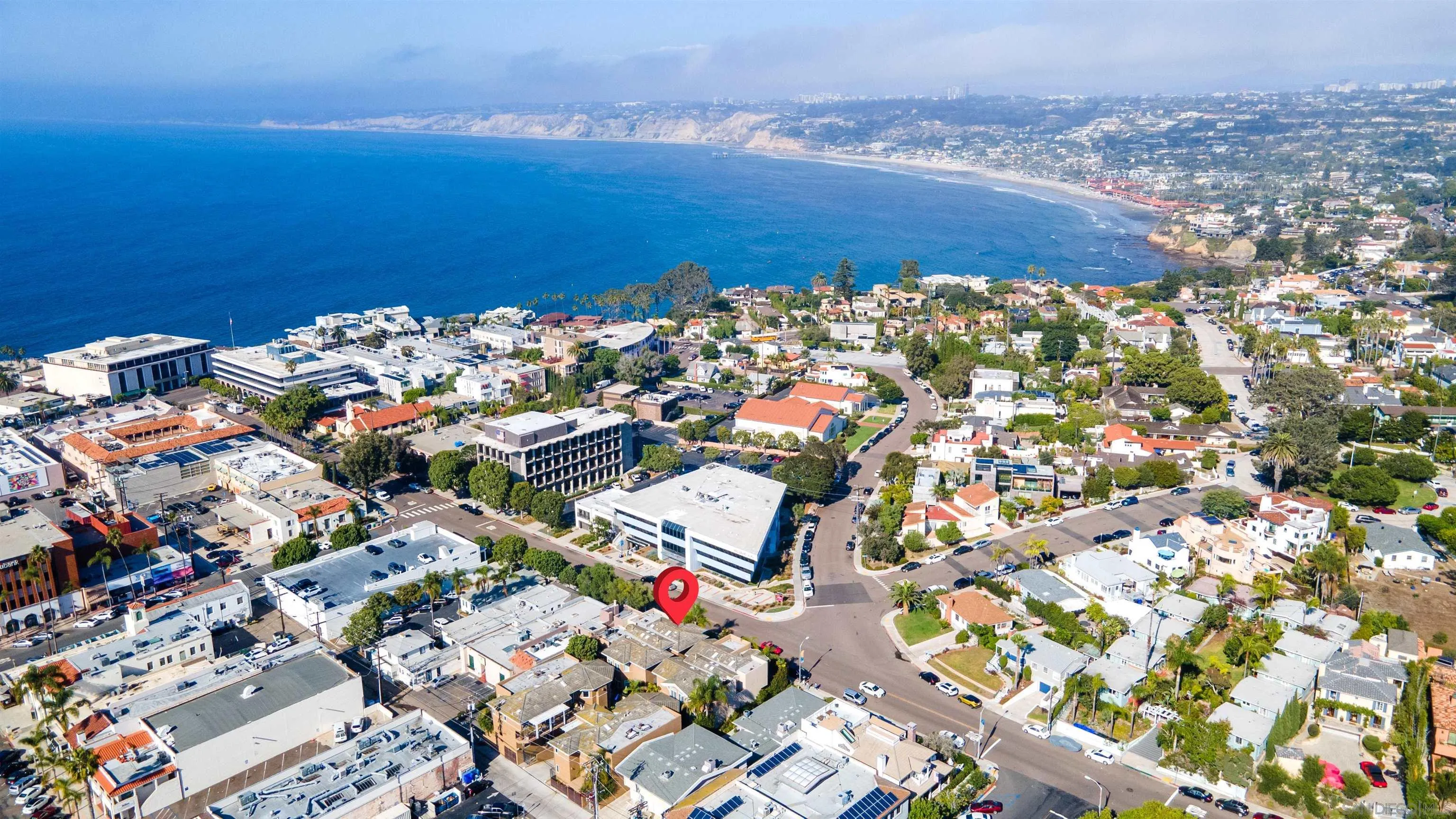 7836 Ivanhoe Avenue La Jolla, CA 92037 - Photo 8 of 31 an aerial view of a city