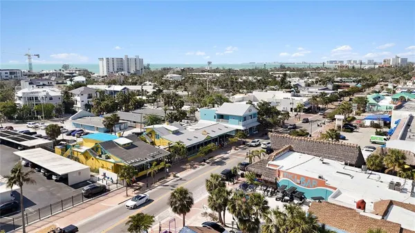 an aerial view of a city with lots of residential buildings
