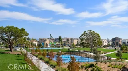 a view of a city with tall buildings