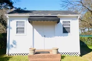 a view of front door of house