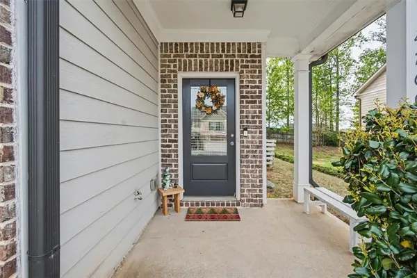 a view of entryway door