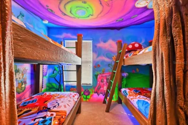 a outdoor space with lots of furniture and entertaining space