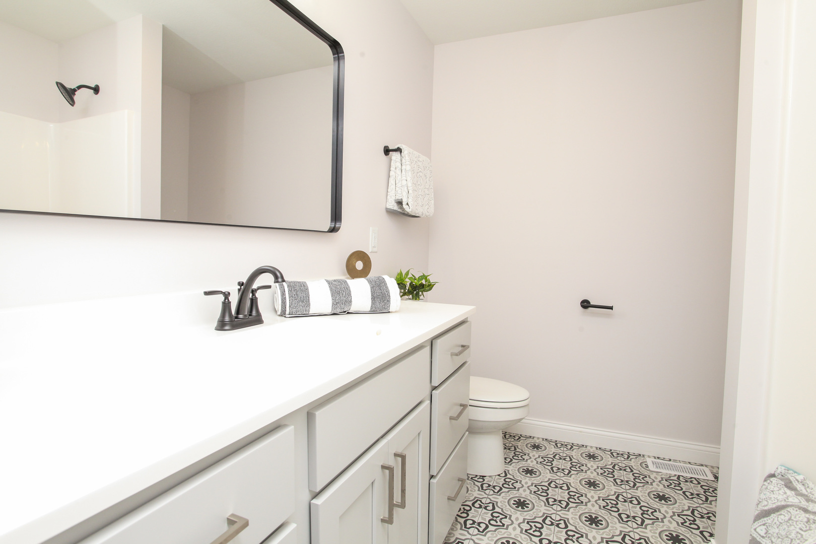 108 Dugan Trail Downs, IL 61736 - Photo 20 of 44 a bathroom with a sink a toilet and mirror