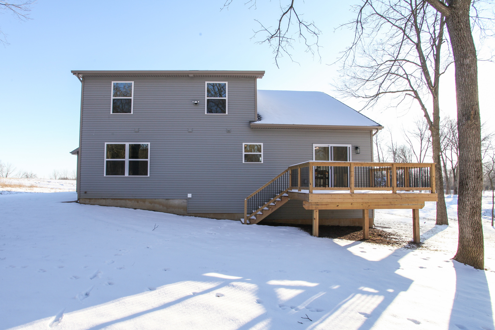 108 Dugan Trail Downs, IL 61736 - Photo 40 of 44 a front view of a house with a yard