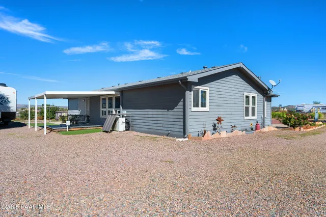 a view of a house with a patio