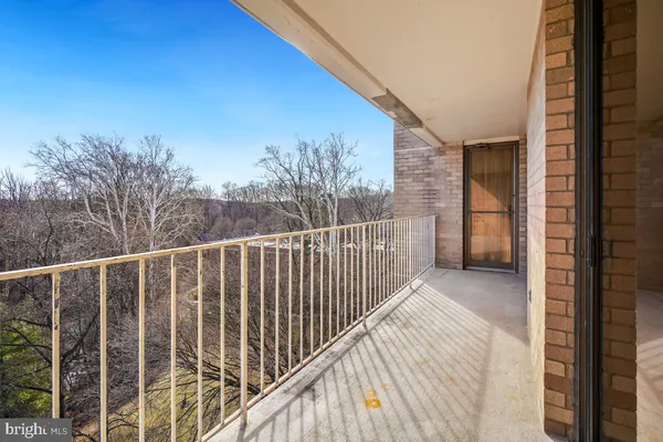 a view of a balcony