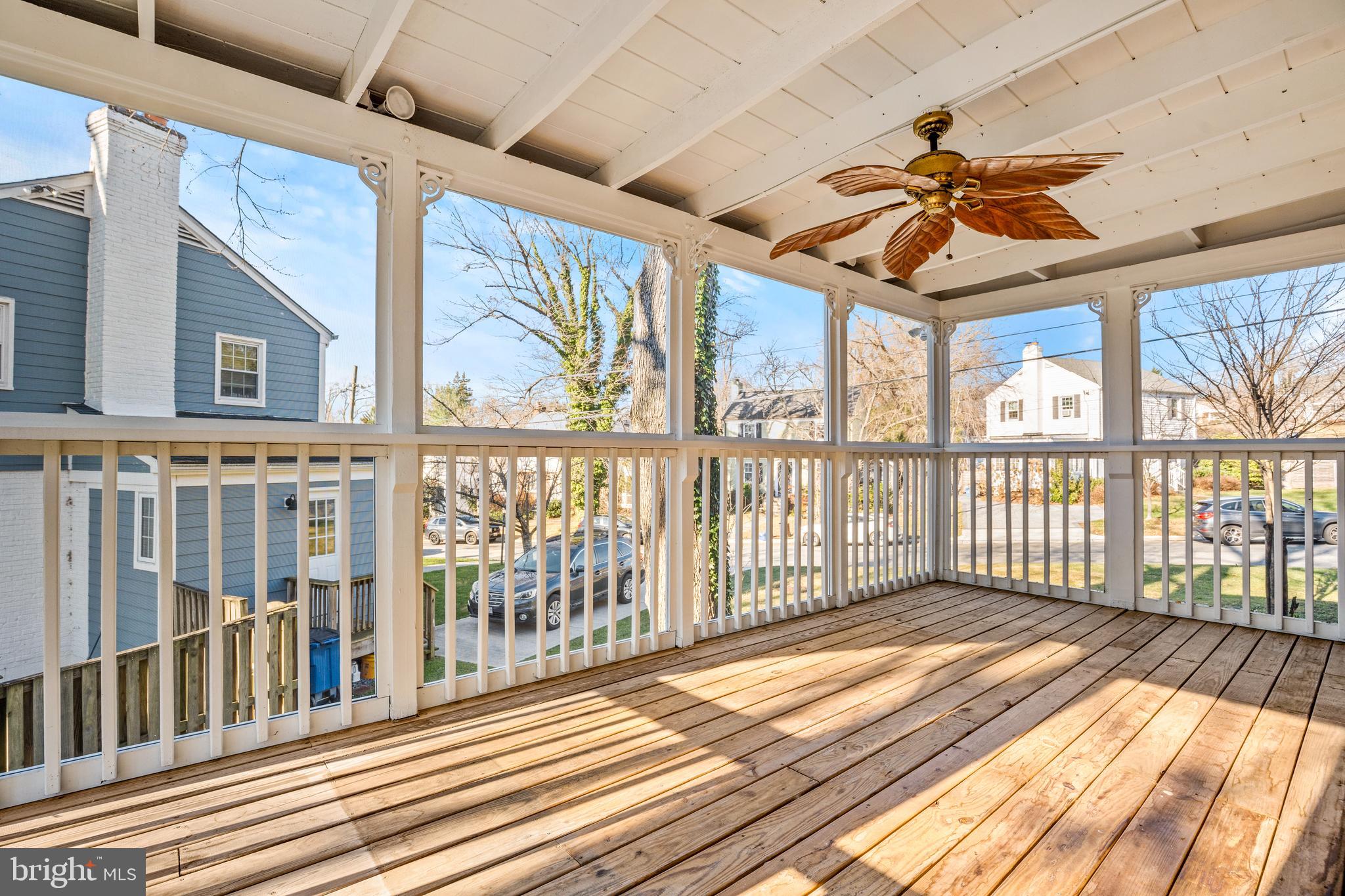 2700 Spencer Road Chevy Chase, MD 20815 - Photo 20 of 40 a view of a balcony with wooden floor
