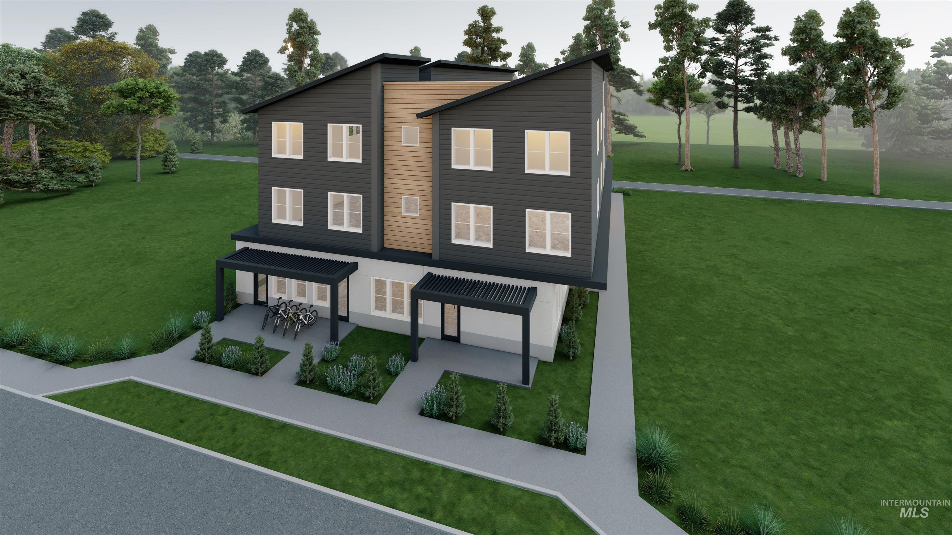 1015 North 29th Street Boise, ID 83702 - Photo 2 of 11 Contemporary house with a front yard and a garage