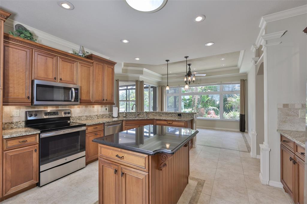 1107 Opal Lane Sun City Center, FL 33573 - Photo 19 of 72 a kitchen with a stove sink and microwave