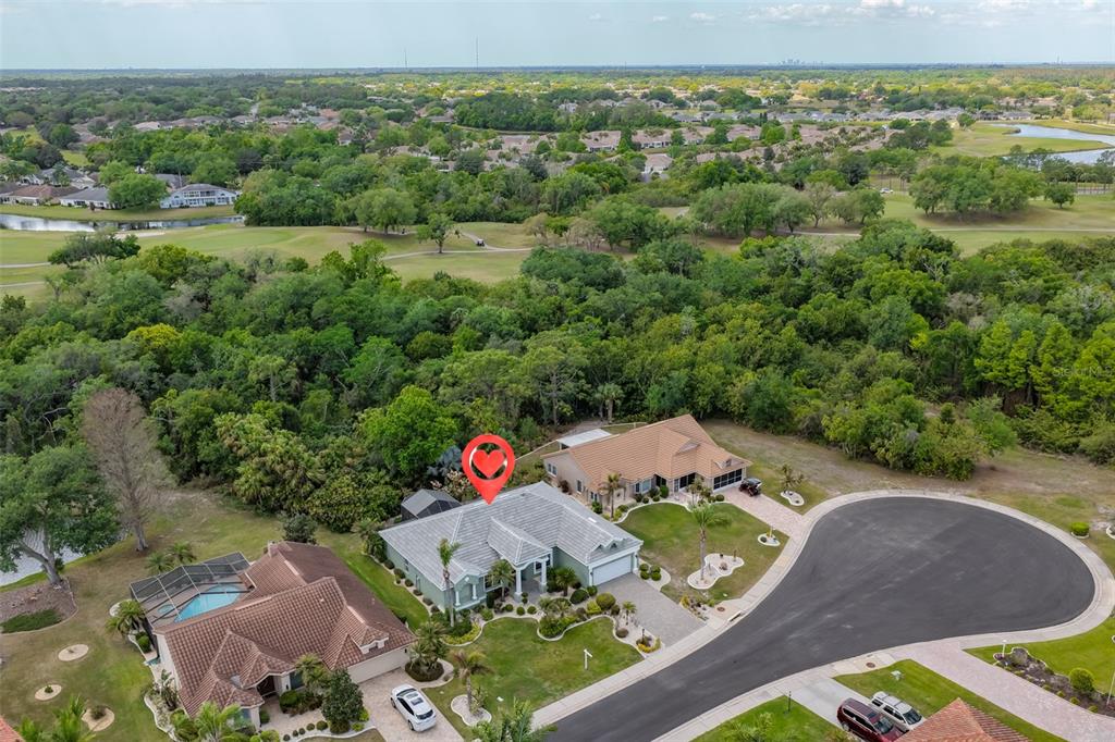 1107 Opal Lane Sun City Center, FL 33573 - Photo 63 of 72 an aerial view of a house with yard