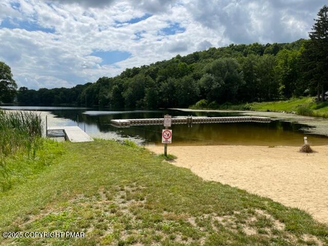 2196 Scarborough Way Bushkill, PA 18324 - Photo 36 of 58 a view of swimming pool with lake view