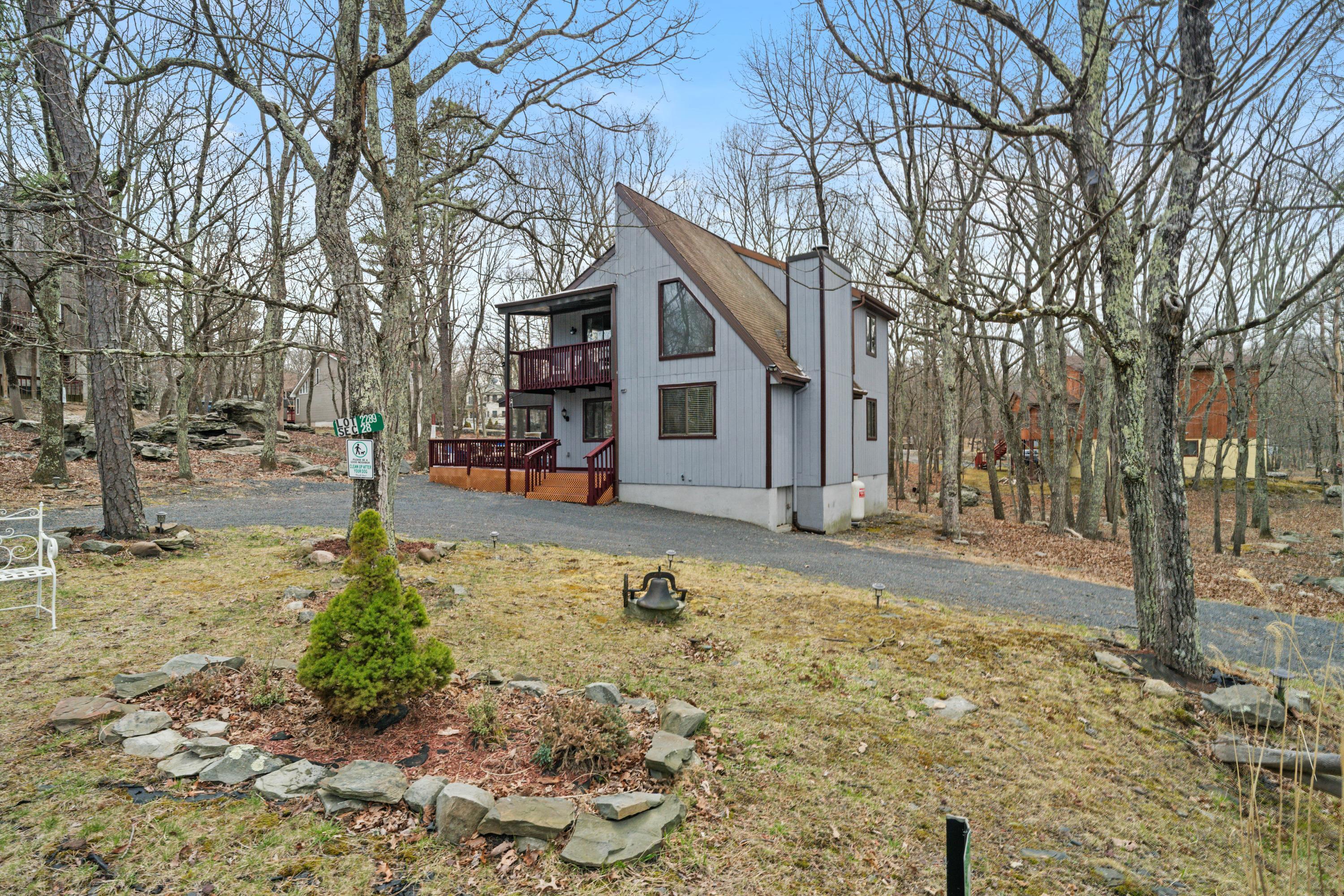 2196 Scarborough Way Bushkill, PA 18324 - Photo 51 of 58 a view of a yard with snow on the road