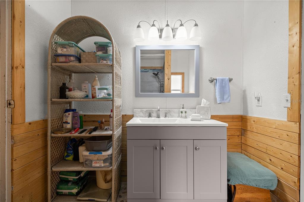 17172 Northeast 37th Terrace Citra, FL 32113 - Photo 10 of 38 a bathroom with a sink and a mirror