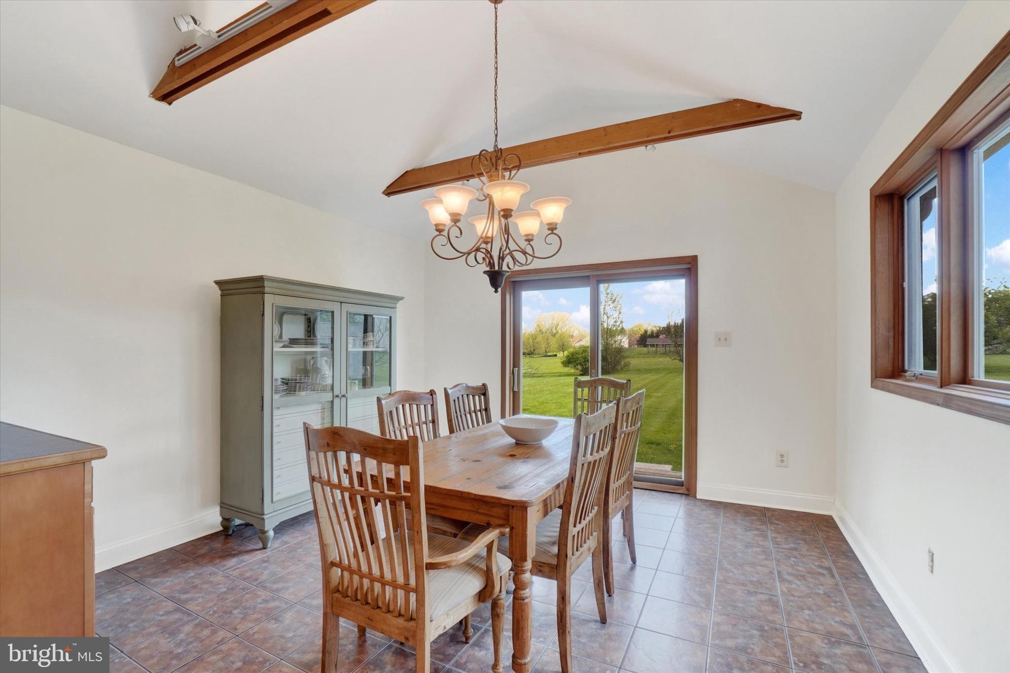 1190 Cherimoya Street York, PA 17404 - Photo 16 of 33 a view of a dining room with furniture a chandelier and wooden floor