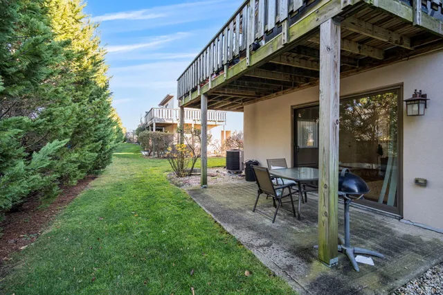a house view with a garden space