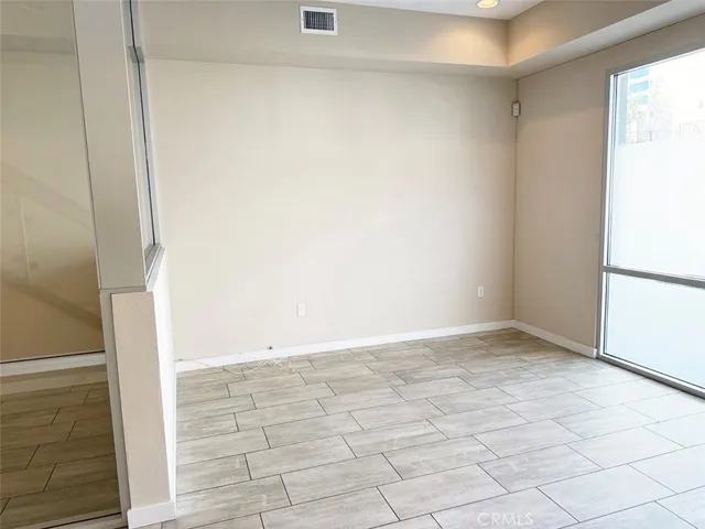 a view of an empty room