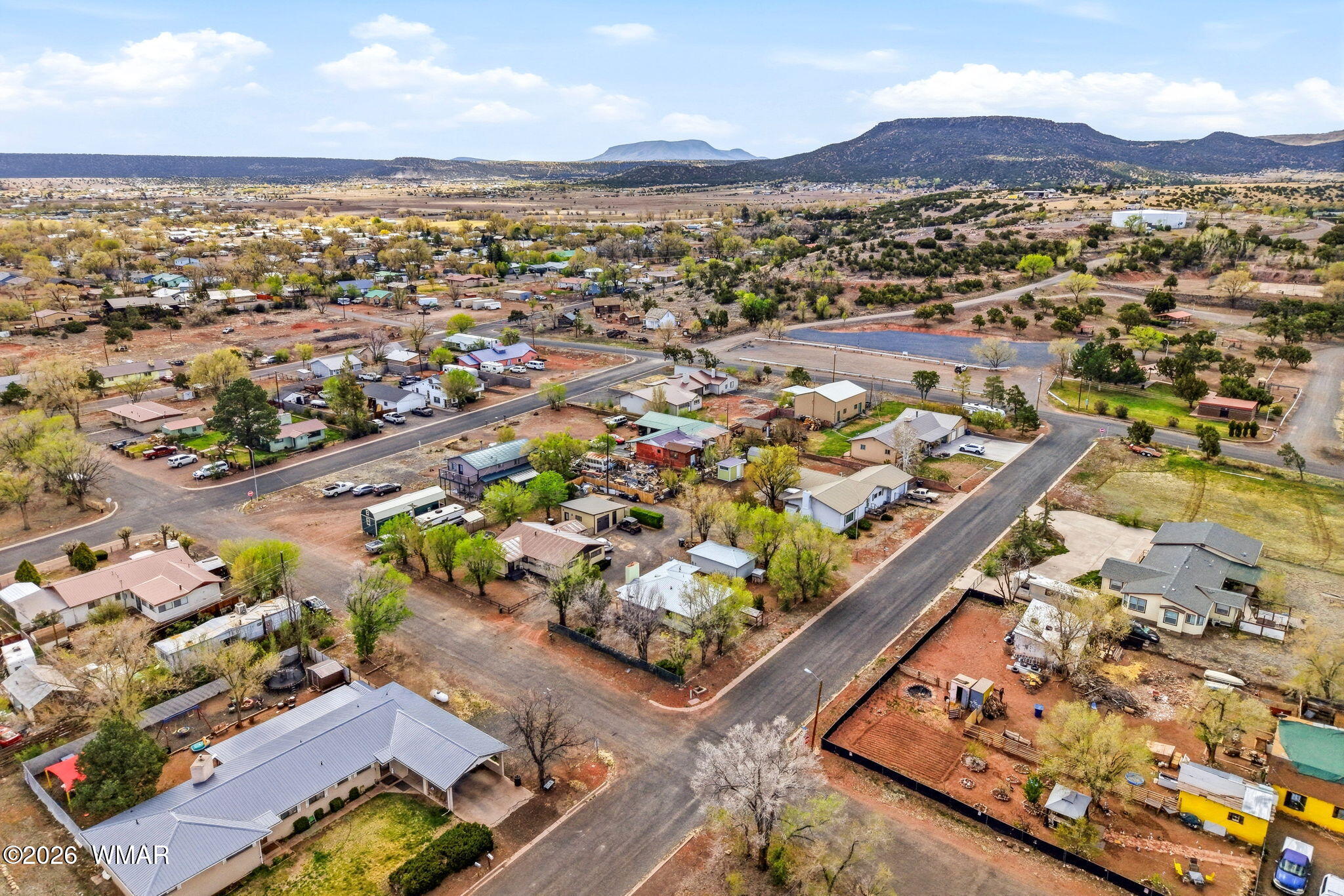 438 East Yaqui Street Springerville, AZ 85938 - Photo 28 of 31 an aerial view of residential houses with outdoor space