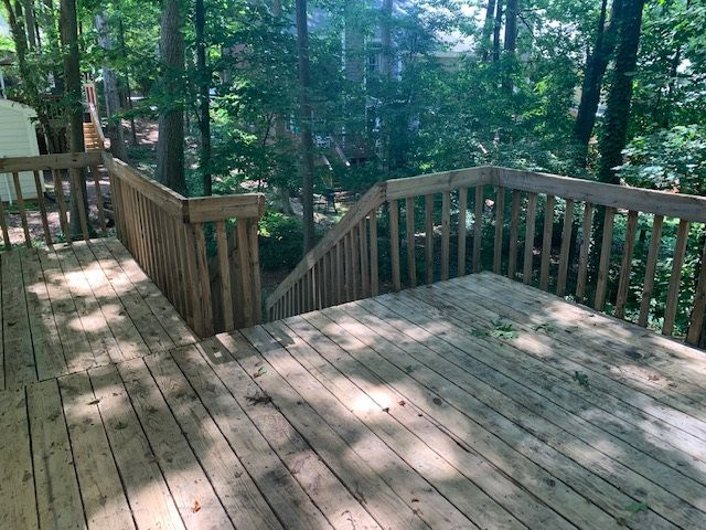 6917 Sandringham Drive Raleigh, NC 27613 - Photo 18 of 25 Huge deck