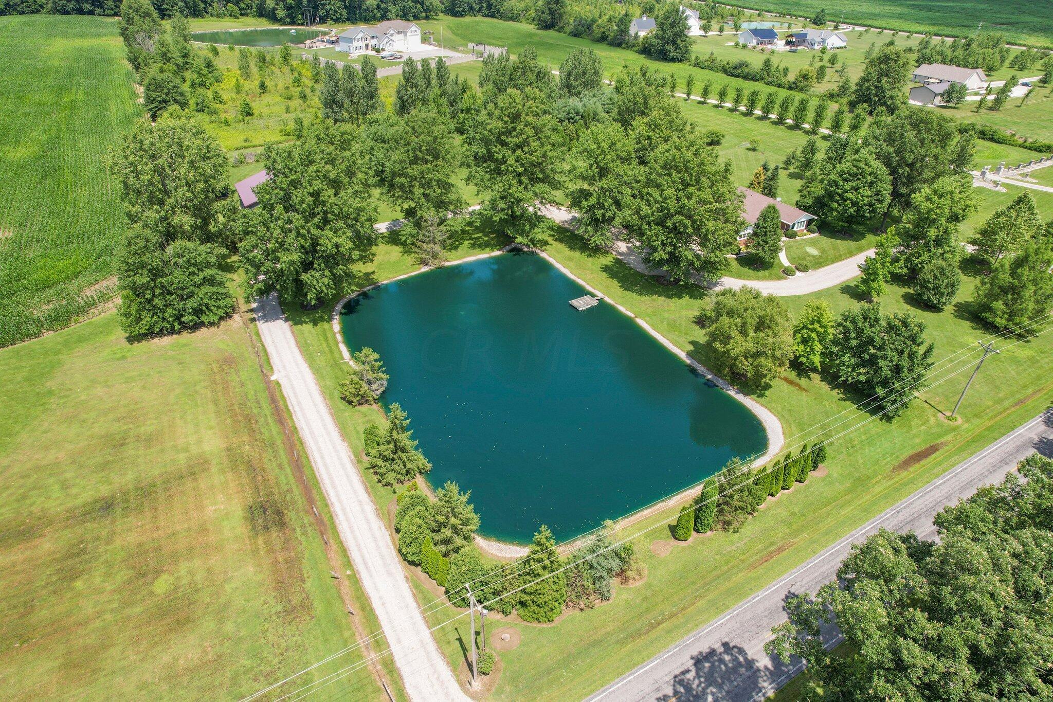 19940 Collins Road Marysville, OH 43040 - Photo 53 of 53 Aerial view of the Pond