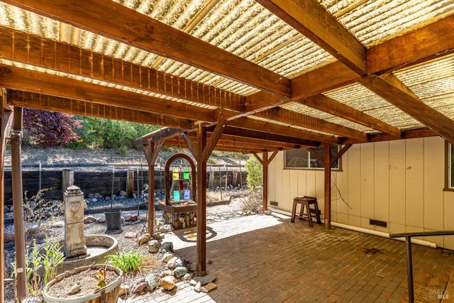 a view of swimming pool with a patio