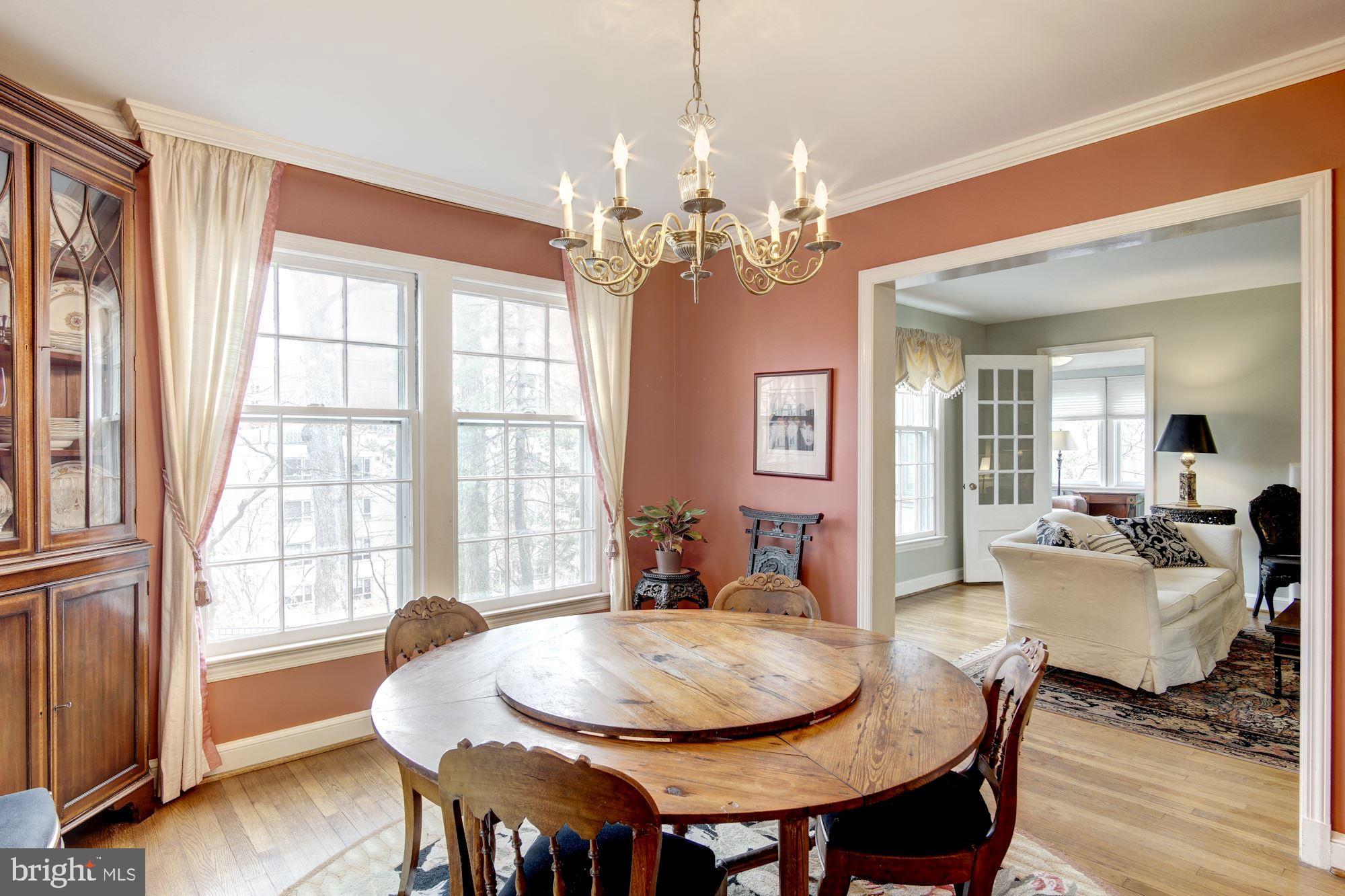 2833 29th Place Northwest Washington, DC 20008 - Photo 17 of 42 View to the Living Room and Den