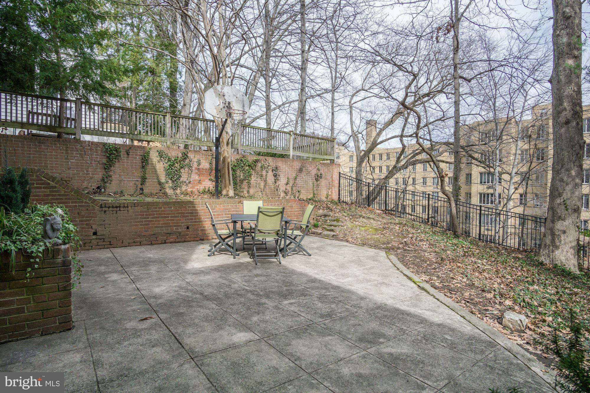 2833 29th Place Northwest Washington, DC 20008 - Photo 34 of 42 Rear Terrace-Leaves will be out soon!