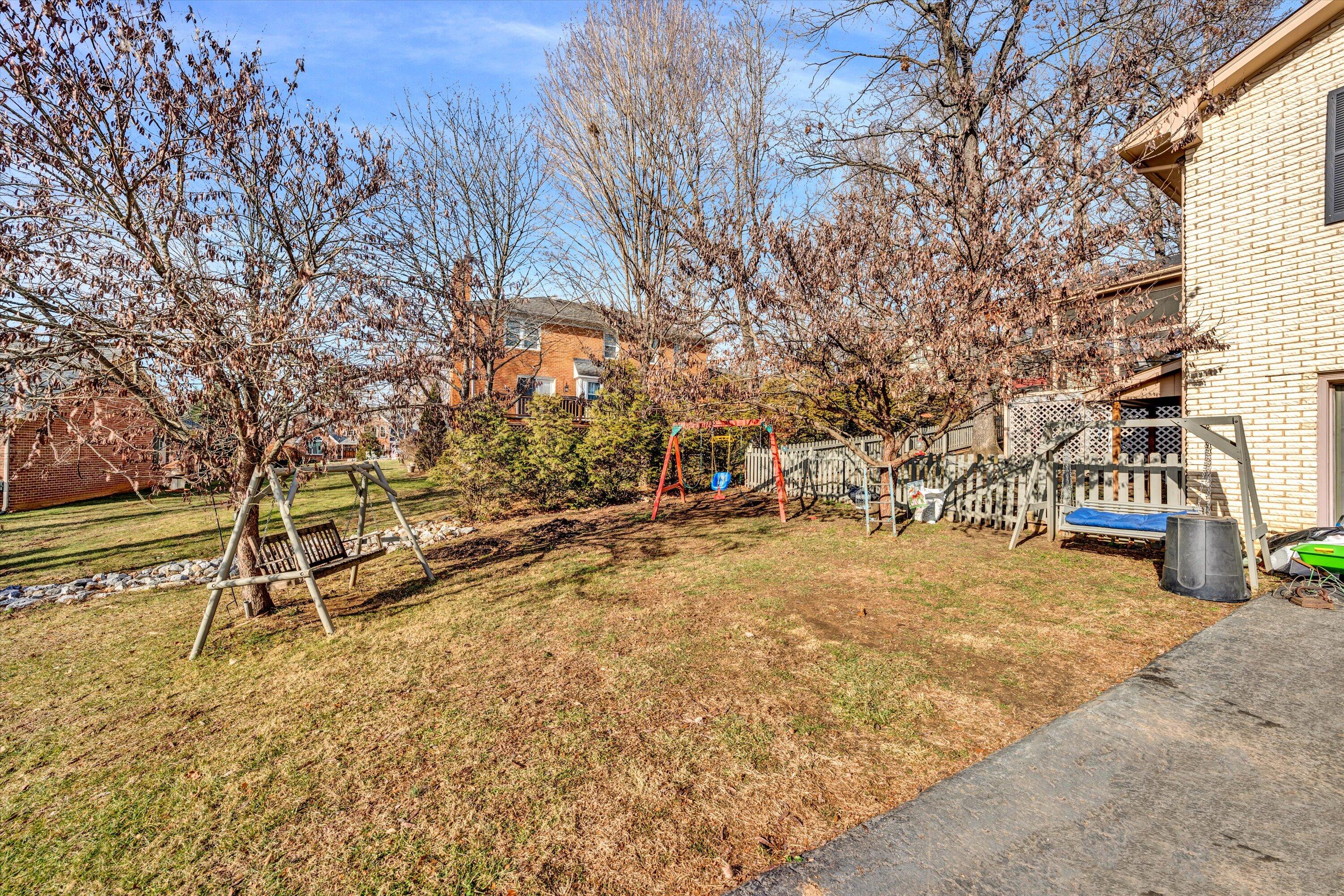 87 Queen Regent Court Blue Ridge, VA 24064 - Photo 34 of 38 a view of a yard with wooden fence