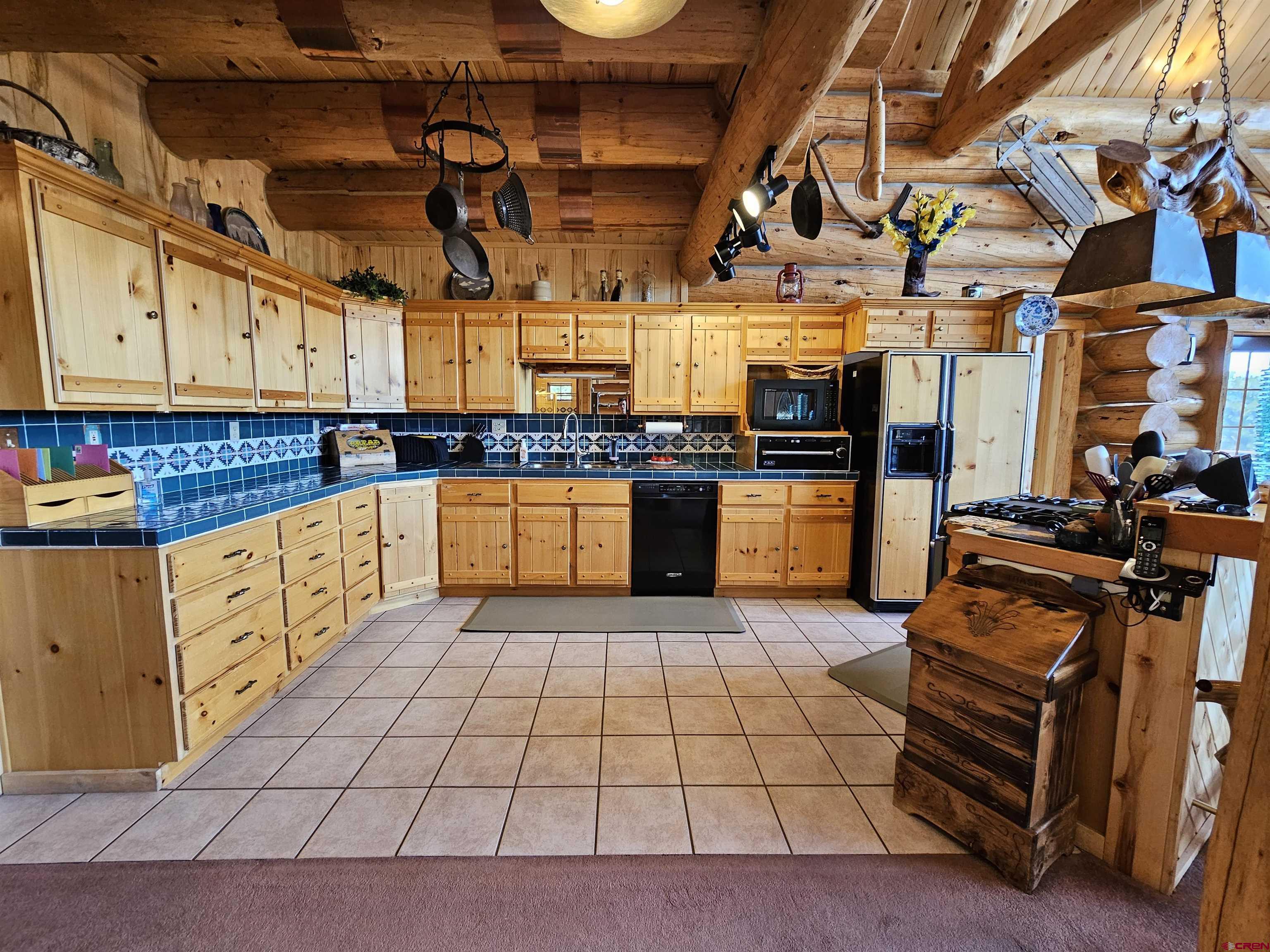 212 Pleasant Drive Ridgway, CO 81432 - Photo 12 of 35 a kitchen with stainless steel appliances granite countertop a stove a sink and a refrigerator