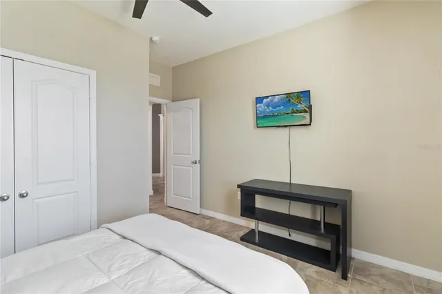 a workspace with furniture and window