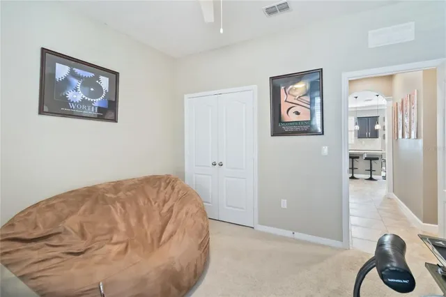a bathroom with a bathtub and a toilet