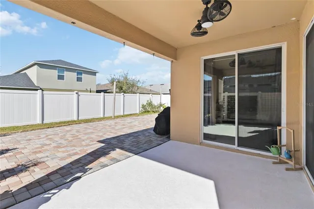 a view of a house with a patio