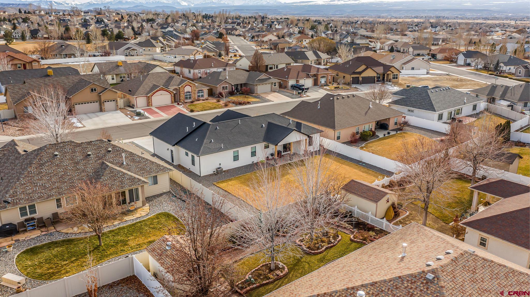 3337 Congress Street Montrose, CO 81401 - Photo 31 of 33 an aerial view of a house with a swimming pool