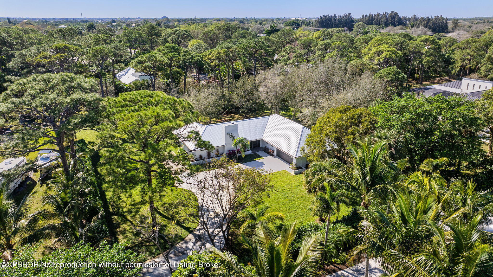 5608 Old Fort Jupiter Road Jupiter, FL 33458 - Photo 47 of 59 an aerial view of a house with a yard
