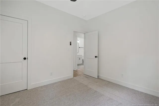 a view of an empty room