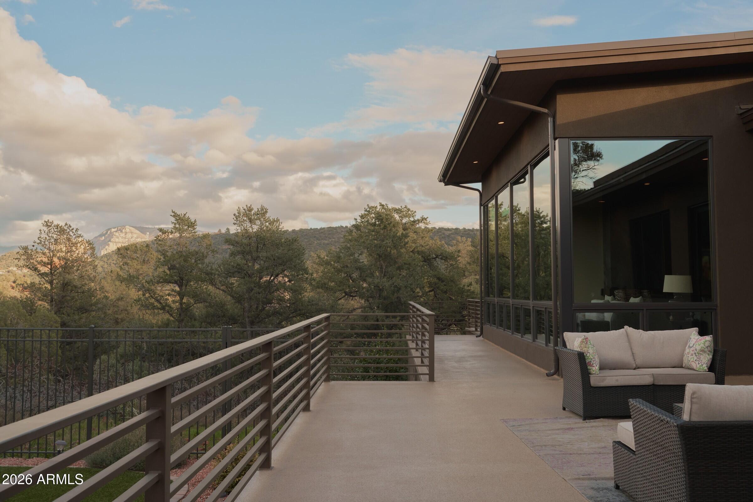 2925 Red Hawk Lane Sedona, AZ 86336 - Photo 28 of 35 a view of balcony with furniture