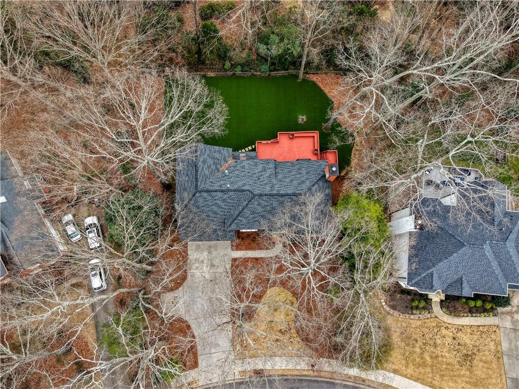715 Winterwind Way Roswell, GA 30075 - Photo 79 of 83 an aerial view of a house with a yard
