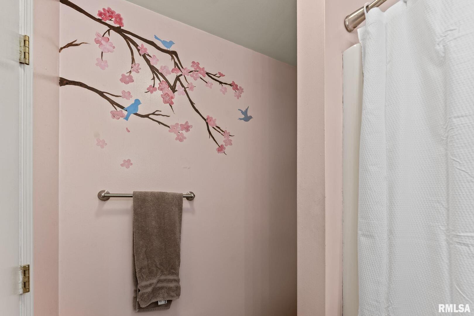 607 Northwest 8th Avenue Aledo, IL 61231 - Photo 16 of 22 a bathroom with a shower and a shower curtain