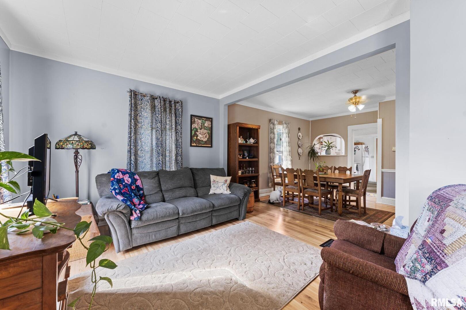 607 Northwest 8th Avenue Aledo, IL 61231 - Photo 4 of 22 a living room with furniture and wooden floor