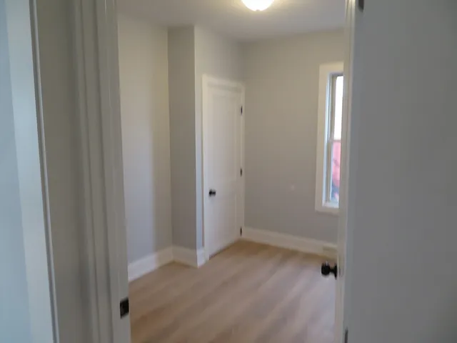 a view of hallway with window