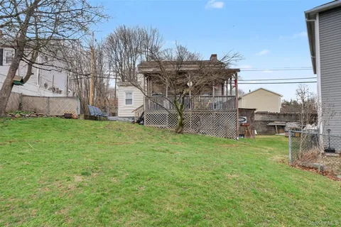 a view of a house with a backyard