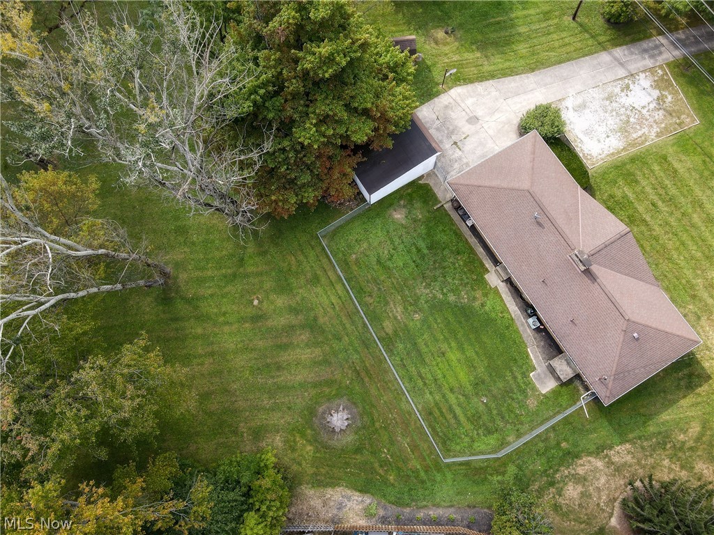 11479 Valley View Road Northfield, OH 44067 - Photo 31 of 35 Aerial view showing fenced area as well