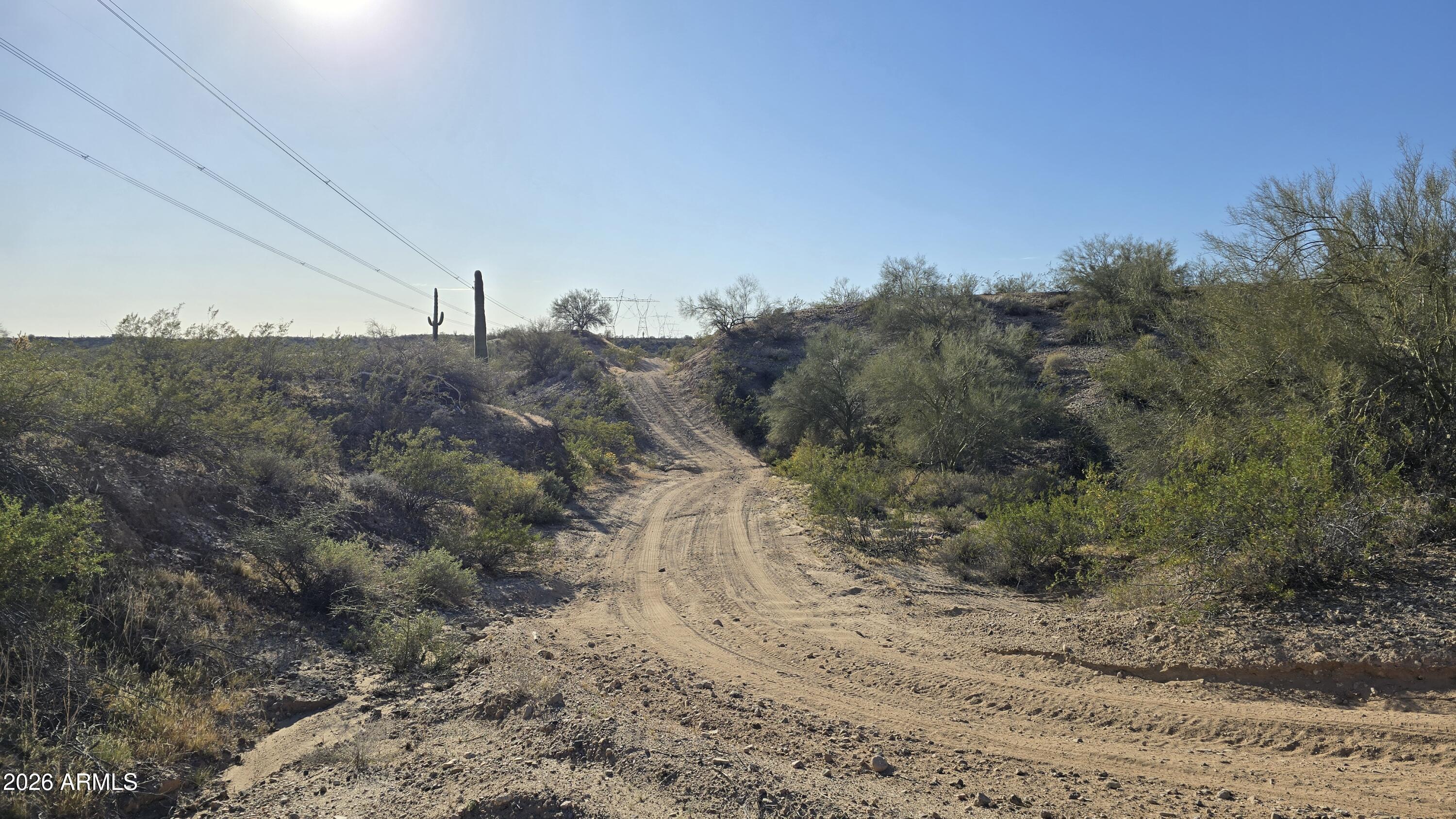 280-xx West Dove Valley Road, Unit 6 PARCELS Wittmann, AZ 85361 - Photo 9 of 25 a view of a dry yard with trees