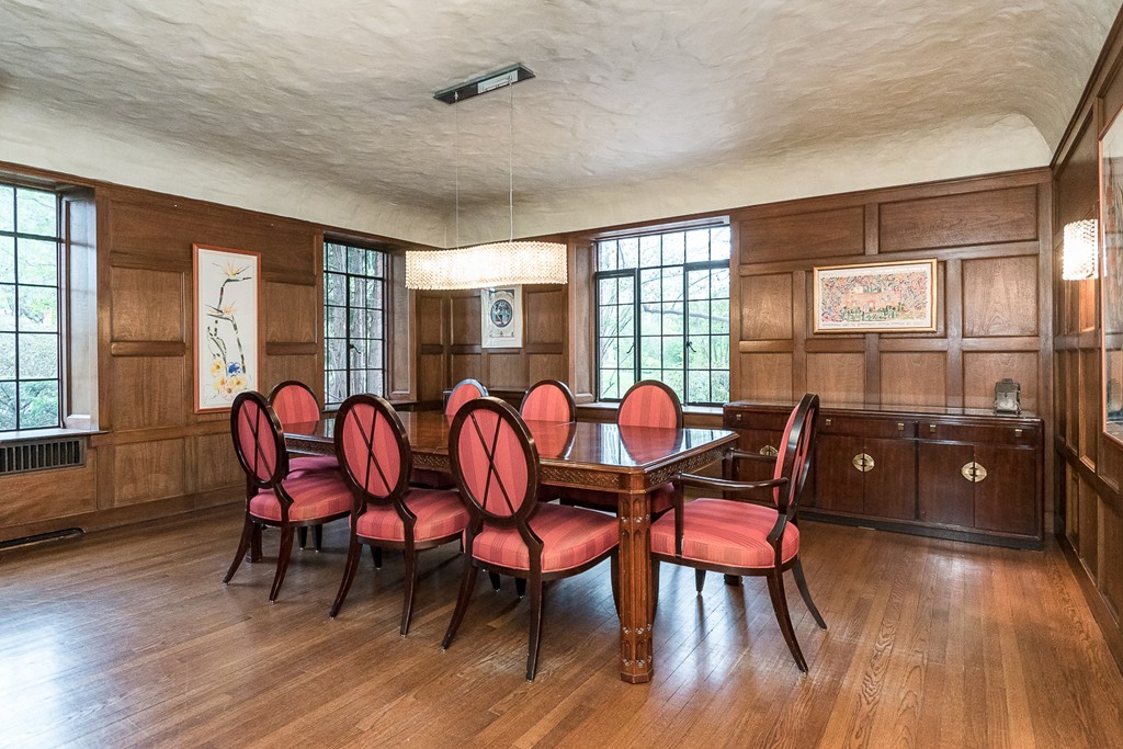 9 Penniman Road Brookline, MA 02445 - Photo 4 of 17 a view of a dining room with furniture window and wooden floor