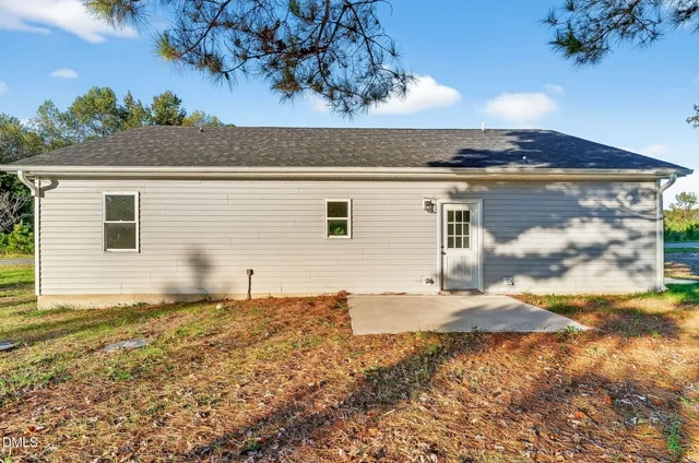 a backyard of a house