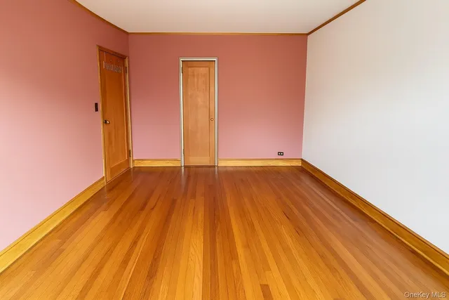 a view of wooden floor in a room