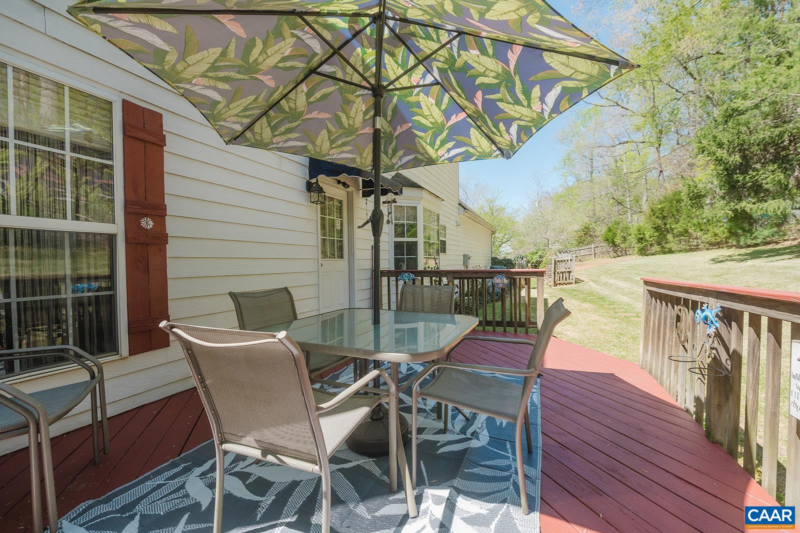 1642 Polo Grounds Road Charlottesville, VA 22911 - Photo 15 of 44 a view of a chair and table in the balcony