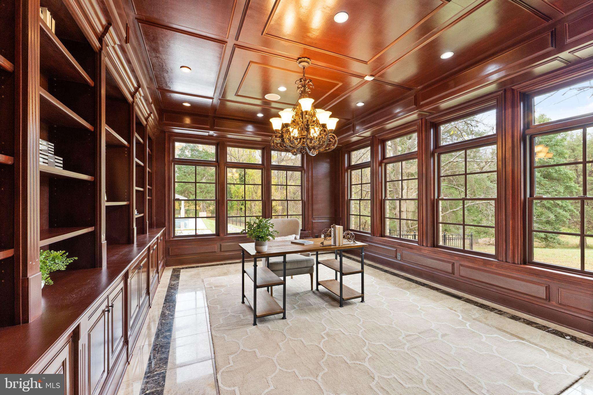 1105 Towlston Road McLean, VA 22102 - Photo 21 of 50 Dramatic study with built-ins