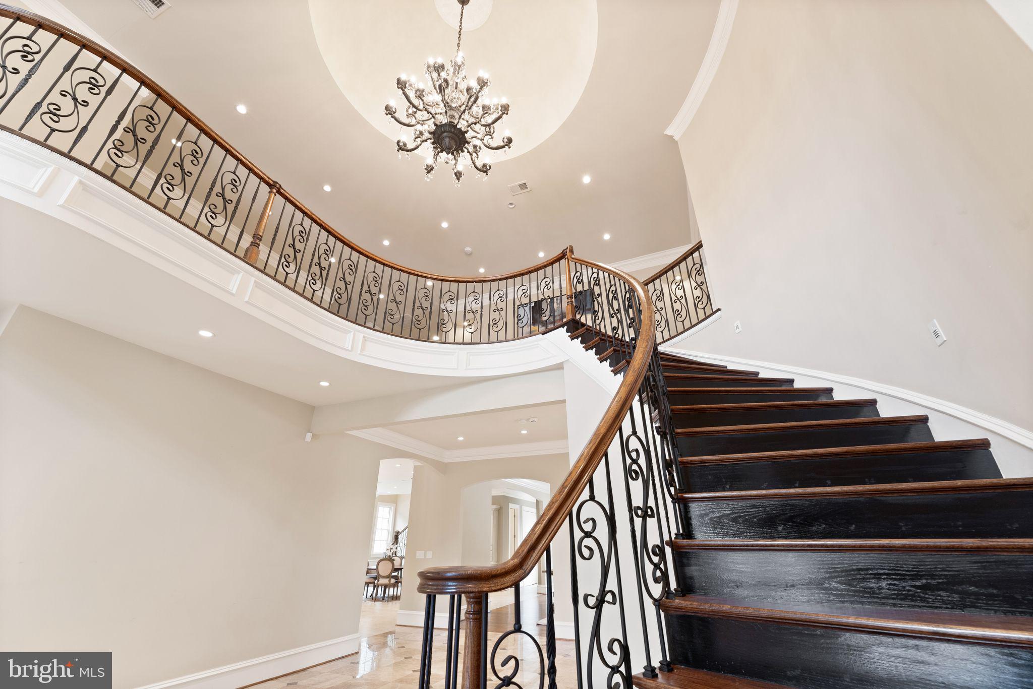 1105 Towlston Road McLean, VA 22102 - Photo 8 of 50 Elegant staircase w/ dome ceiling above